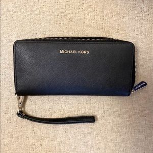 Michael Kors Black Wristlet